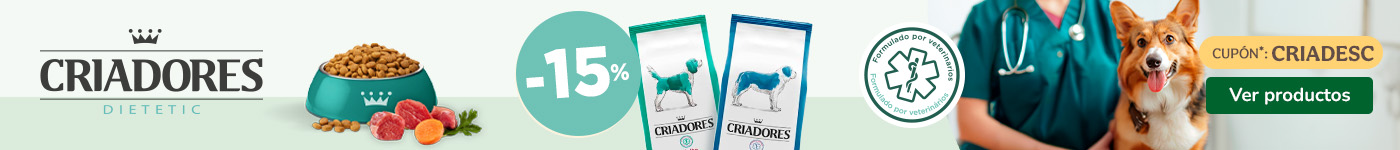 Criadores Dietetic: ¡15% menos en pienso para perros!