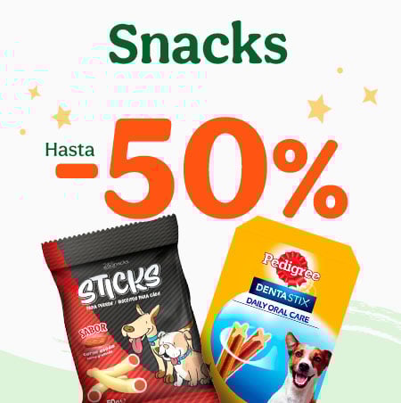 Hasta -70% de dto en selección de snacks para perro
