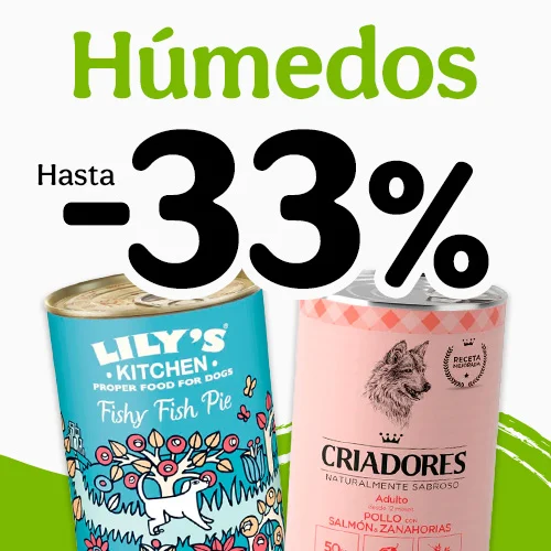 33% dto en packs húmedos para tu peludo.
