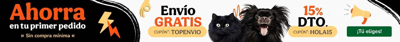 ¡Promoción de bienvenida! Si eres nuevo en Tiendanimal aprovecha los mejores descuentos