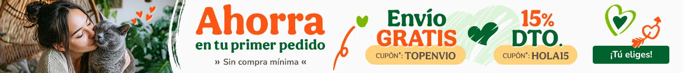 ¡Promoción de bienvenida! Si eres nuevo en Tiendanimal aprovecha los mejores descuentos