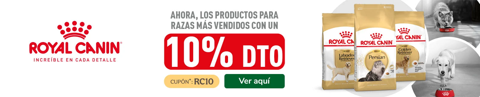 Royal Canin: -10% de dto en selección de pienso para perro y gato