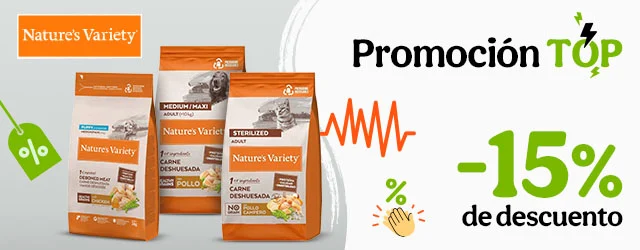 Natures Variety: 15% dto en piensos para tu peludo.