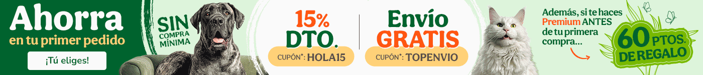 ¡Promoción de bienvenida! Si eres nuevo en Tiendanimal aprovecha los mejores descuentos