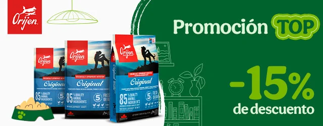Orijen: 15% dto en pienso para tu peludo.