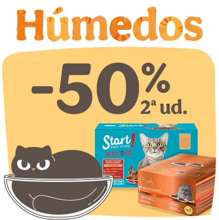 Michimanía: 50% dto en 2ª unidad de húmedos para gatos.