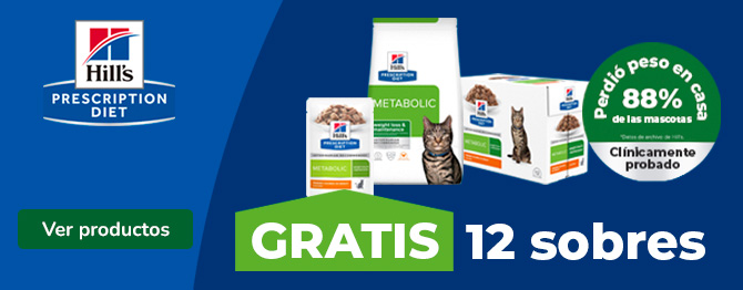 Hills Prescription Diet: Pienso para gato con 12 sobres de regalo.