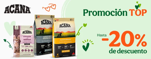 Acana: Hasta 20% dto en pienso para tu peludito.