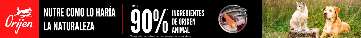 90% ingrediente de origen animal con Orijen