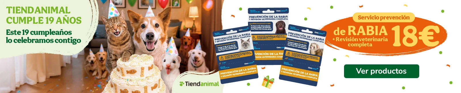 Obtén las tarjetas para servicios clínicos por 18€ en Tiendanimal.
