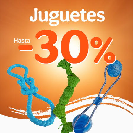 Hasta 30% dto en juguetes para tu perro.