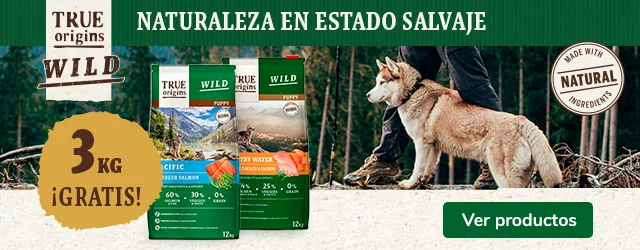 True Origins WILD: 12+3 kilos gratis con la compra de pienso para perros.