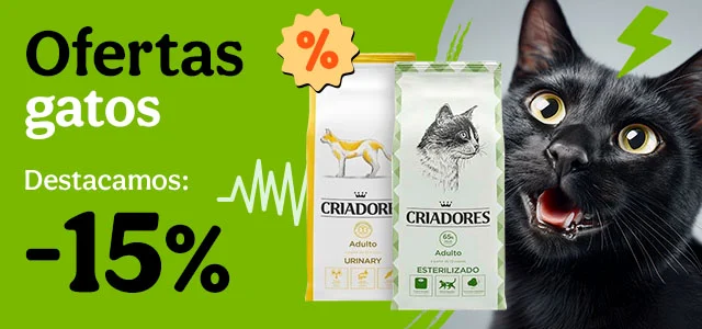 Criadores: 15% dto en piensos para gato.