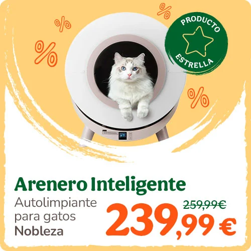 Nobleza: Arenero Autolimpiable Inteligente para Gatos con App