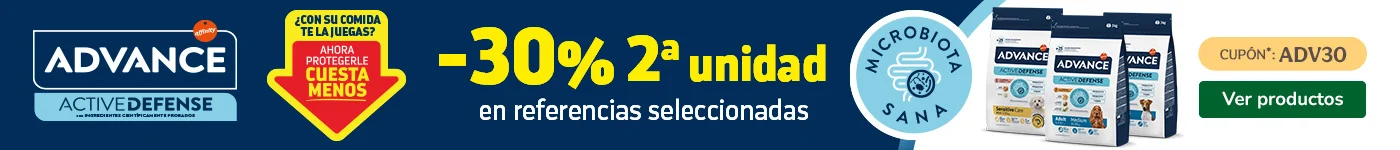 Advance: -30% de dto en la 2ª ud. en una selección de pienso para perro