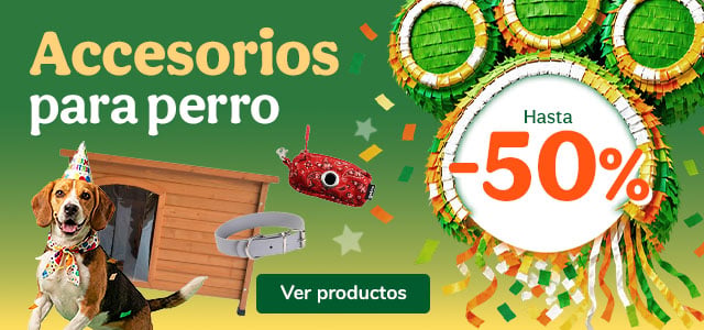 Hasta 50% dto en accesorios para perros.