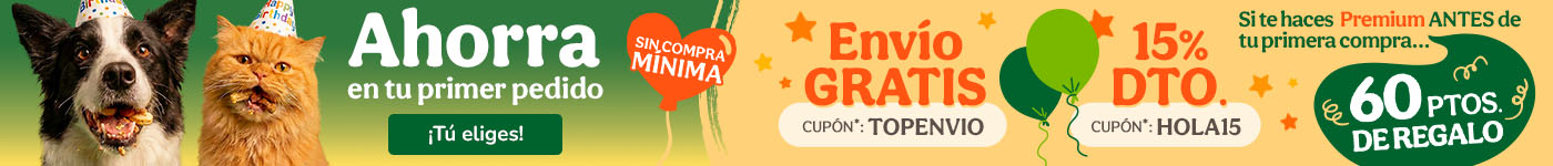 ¡Promoción de bienvenida! Si eres nuevo en Tiendanimal aprovecha los mejores descuentos