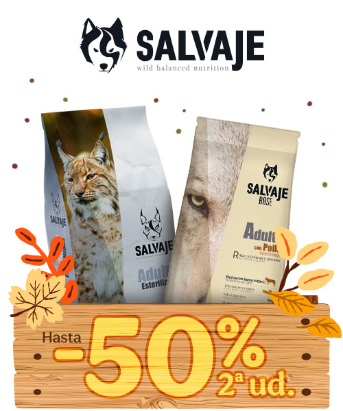 Salvaje: Hasta 50% dto en la 2ª unidad de piensos para tu peludo.