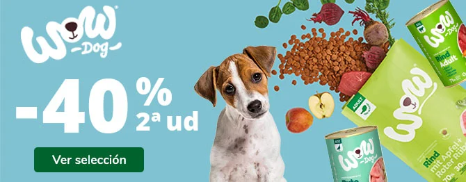 Wow: 40% de descuento en la segunda unidad de comida húmeda para perros.