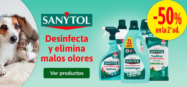Sanytol: 50% dto en la 2ª unidad.