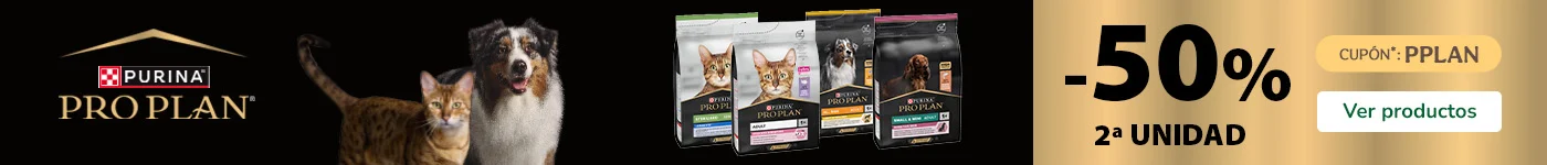 Proplan: ¡Llévate la 2ª al 50% en piensos para perros y gatos!