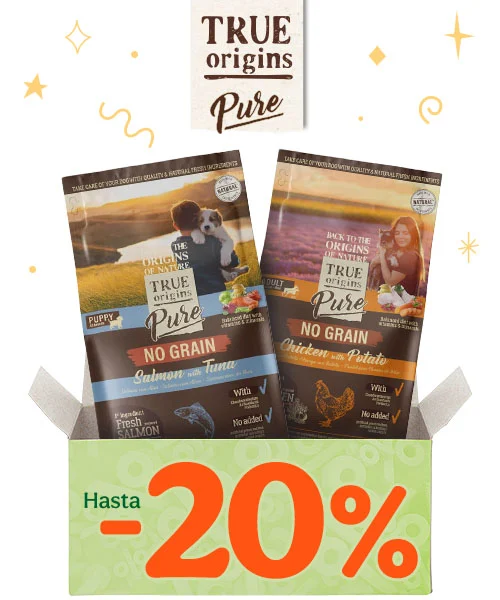 True Origins Pure: Hasta 20% dto en pienso para perros.