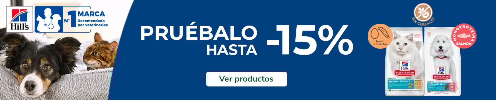 Hill’s: ¡Hasta un 15% en pienso para perros y gatos!