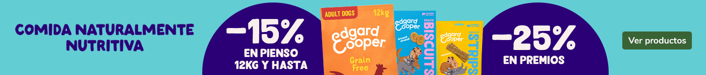 Edgard & Cooper: ¡Hasta 25% de descuento en snacks y 15% de descuento en pienso para perros!