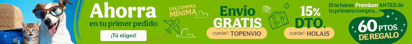 ¡Promoción de bienvenida! Si eres nuevo en Tiendanimal aprovecha los mejores descuentos