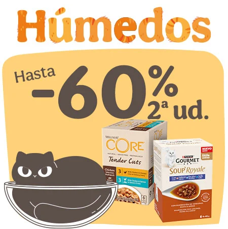 Michimanía: Hasta 60% dto en la 2ª unidad de húmedos para gatos.