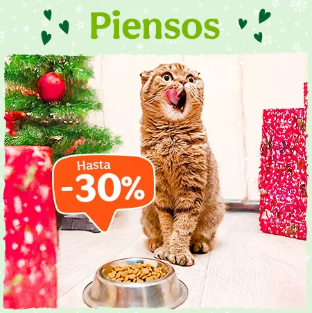 Piensos para Gatos: Hasta 30% dto en piensos para tu gato.