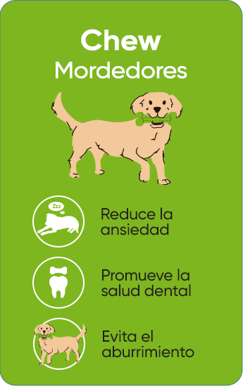 Chew - Mordedores para perro. Fortalece su mandíbula, entretienen y relajan