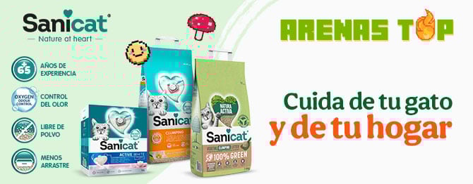 Sanicat: Arena para gatos.