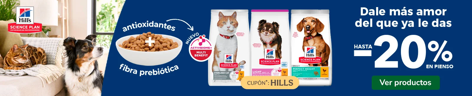 Hill&rsquo;s Science Plan: Hasta 20% dto en pienso para tu peludo.