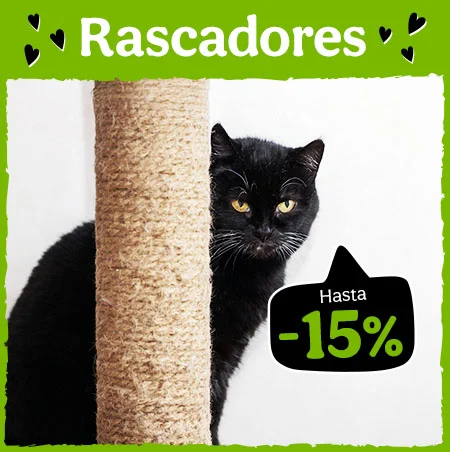 15% dto en rascadores para tu gato.