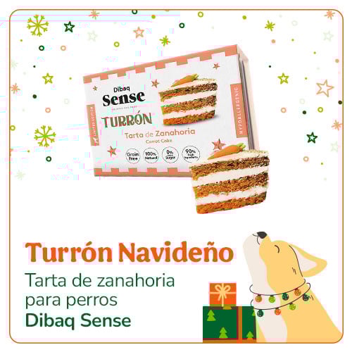 Dibaq Sense Turrón Tarta de Zanahoria Navidad para perros.