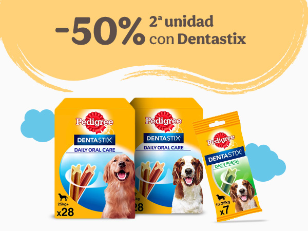 Ahorra -50% 2ª ud en Dentastix