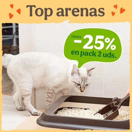 Hasta 25% dto en packs de 2 arenas.