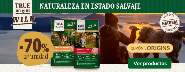 True Origins Wild: 70% de descuento en la 2ª unidad de pienso para gato.