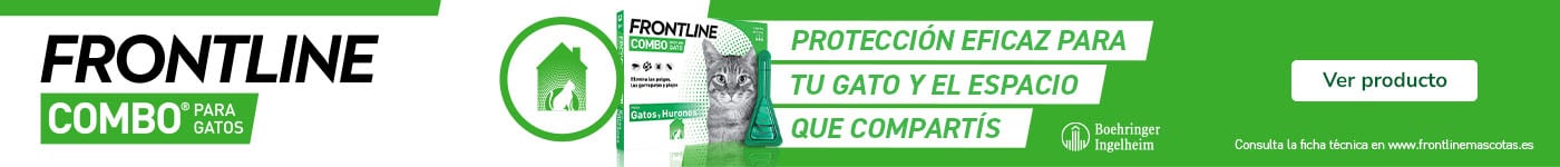 Frontline: Pipetas antiparasitarias para gatos.