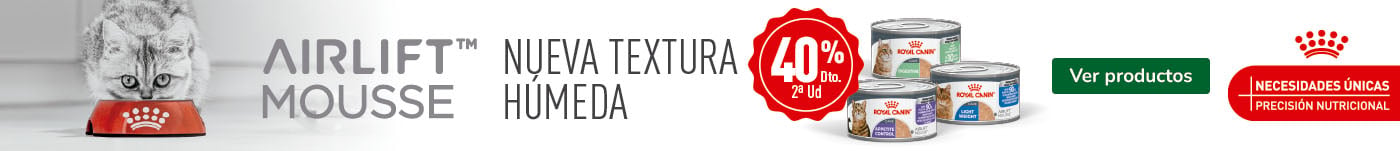 Royal Canin Airlift: 40% dto en la 2ª unidad de comida húmeda.