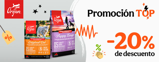 Orijen: 20% dto en piensos para gato.