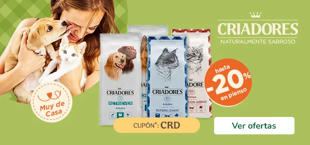 Criadores: Hasta 20% dto en piensos para tu peludo.