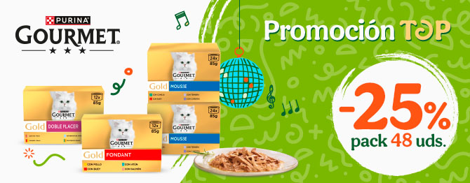 Gourmet GOLD -25% de dto en packs de comida húmeda para gato