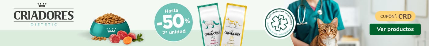 Criadores: 50% de descuento en la segunda unidad de dietas para gatos.