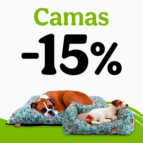 15% dto en camas para tu peludo.
