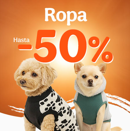 Hasta 50% dto en ropa para tu perro.