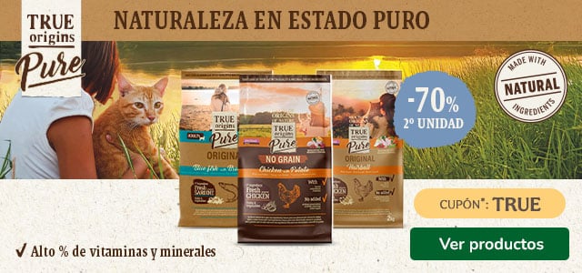 True Origins Pure: 70% dto en la 2ª ud de pienso para gato.