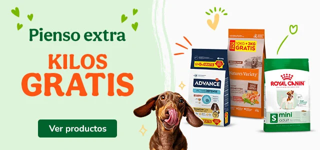 Pienso para perros con kilos gratis.