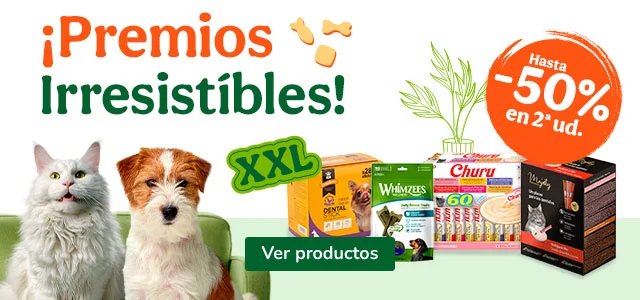 Hasta 50% dto en la 2ª unidad de snacks para tu peludo.